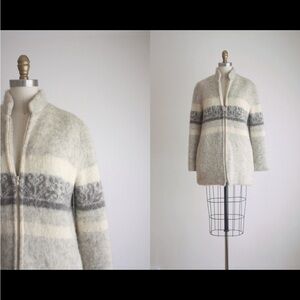 Vintage Icelandic Sweater Coat